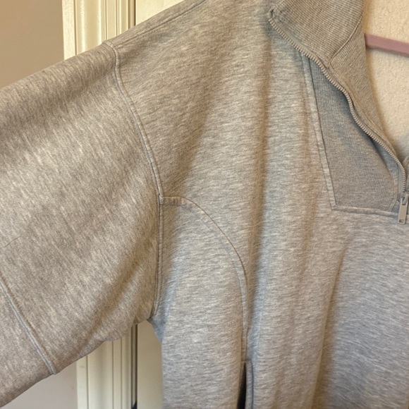 Rae Mode Heather Gray Half-Zip Sweater - Picture 6 of 9